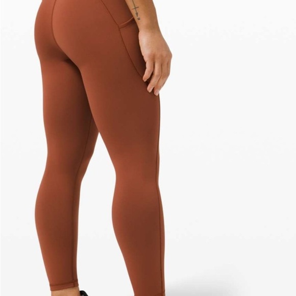 Lululemon Invigorate High-Rise Tight  Leggings 25" Womens 4 Dark Terracotta NWT - Picture 5 of 10